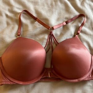 Victorias Secret Very Sexy Push Up Padded Strappy Back Bra 34B Blush Pink New